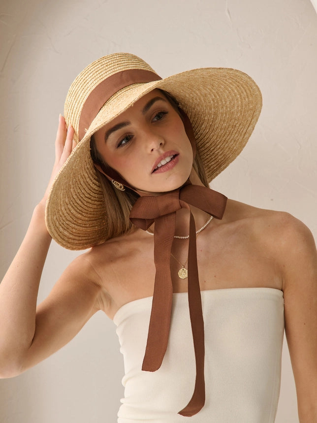 Cara Ribbon Straw Hat