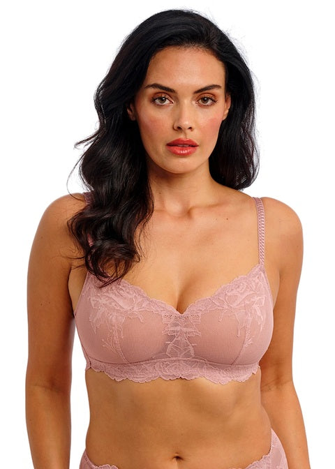 Vivid Attraction White Non Wired Bralette