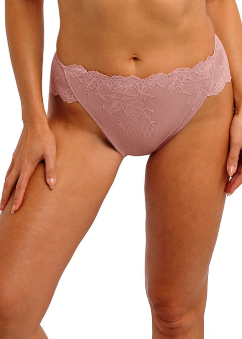 Vivid Attraction White High Leg Brief in White