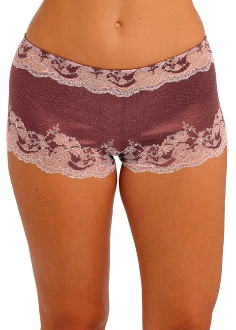 Modern Affair Boyshort in Rose Brown/Cradle Pink