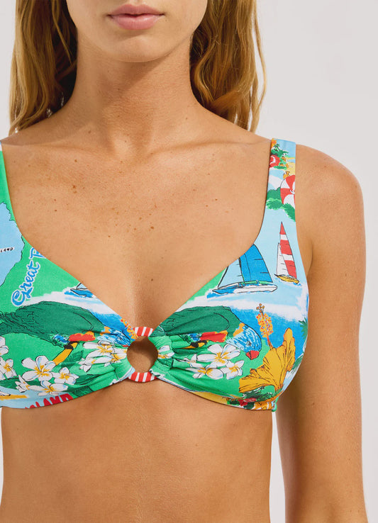 Viva Vacation Triangle Bikini Top