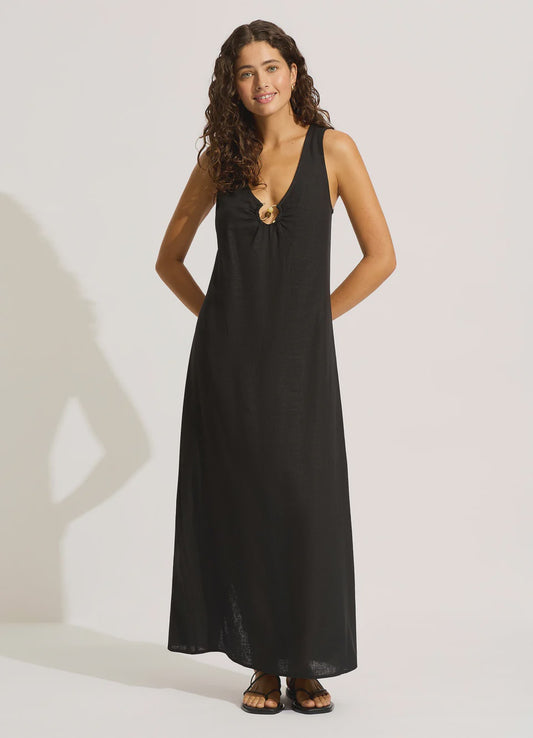 Keyhole Front Maxi Dress