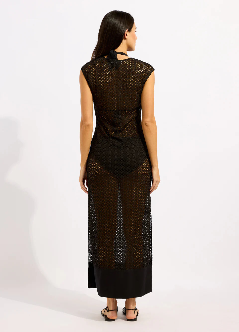 Maxi Tank Dress in Black