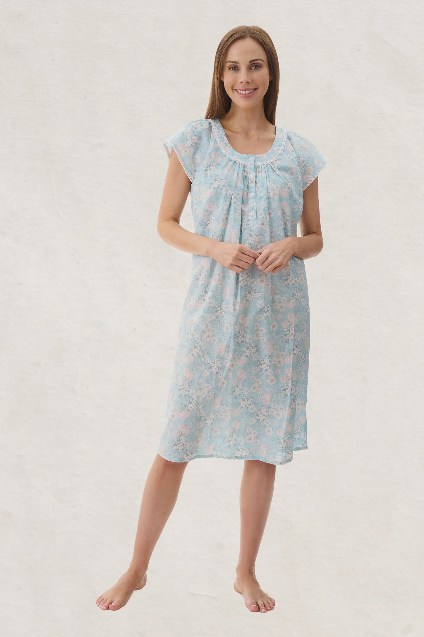 Cora Cap Sleeve Short Nightie