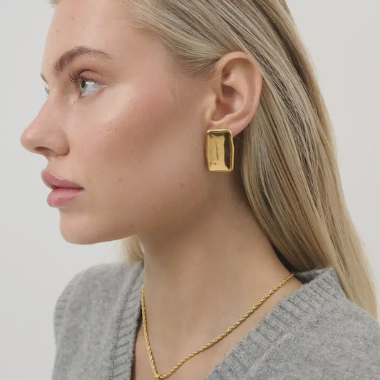 Square Bar Statement Earrings