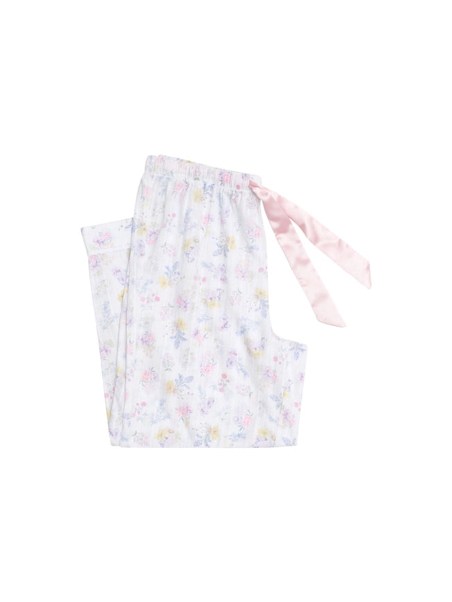 Spring Meadow Cotton Pyjama Set with 7/8 Pants