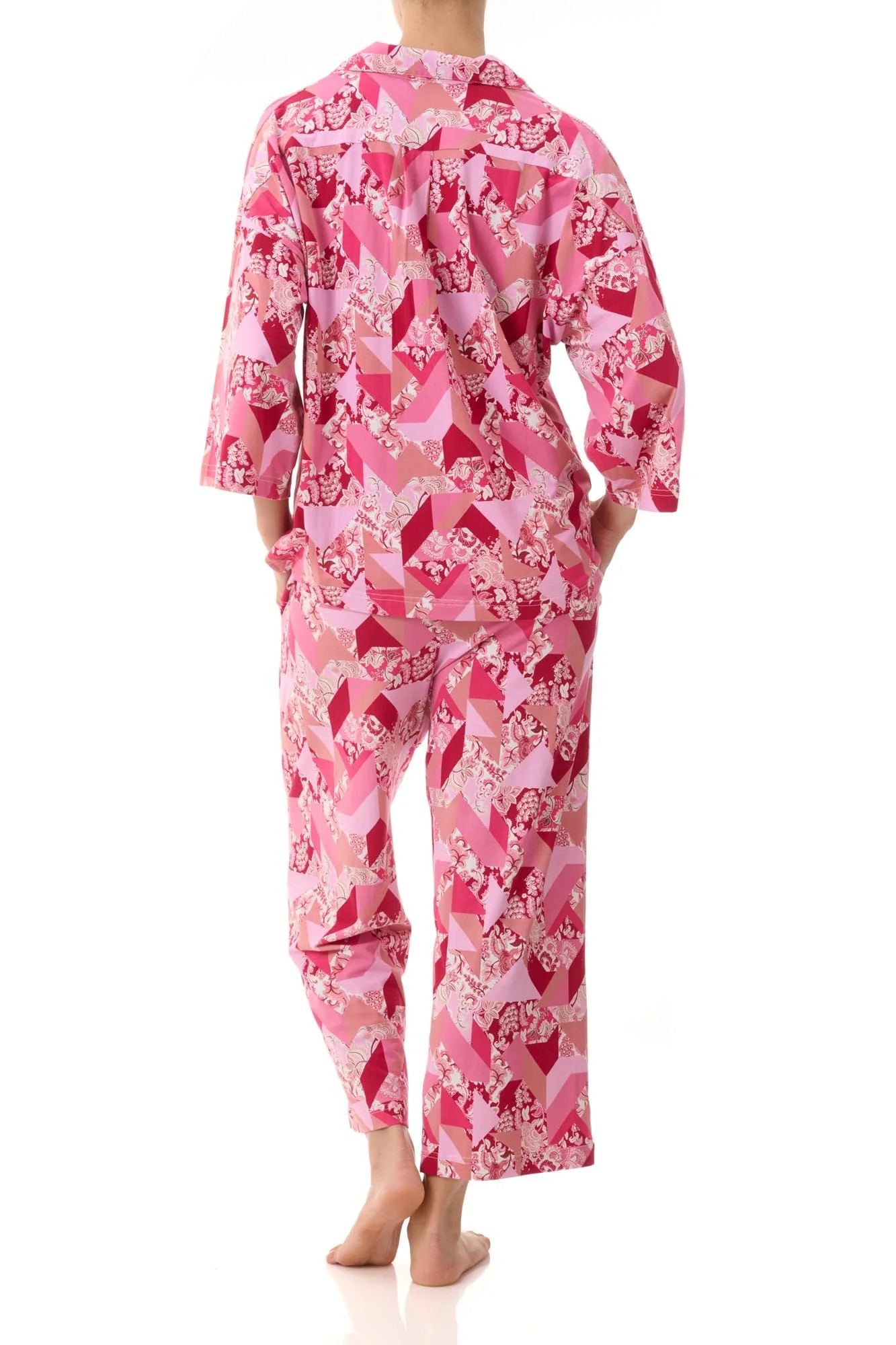 Questa Cranberry 7/8th pyjama