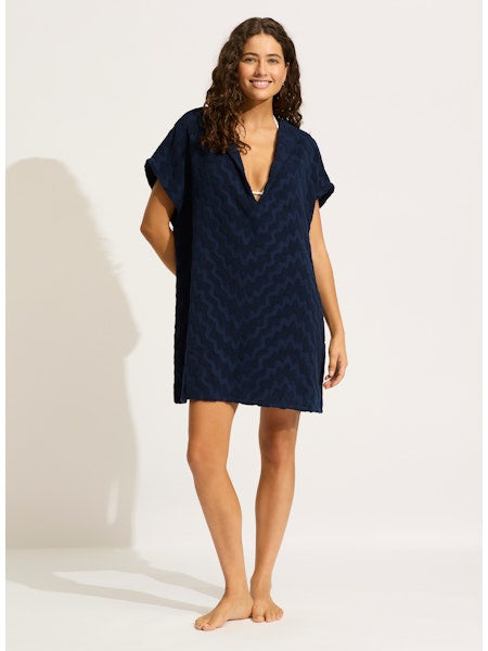Towel Poncho - True Navy