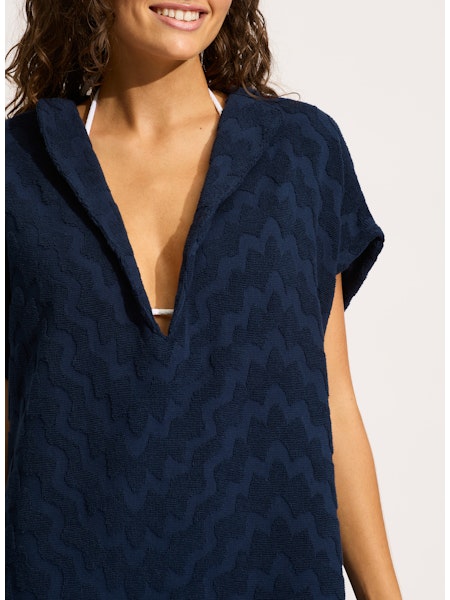 Towel Poncho - True Navy