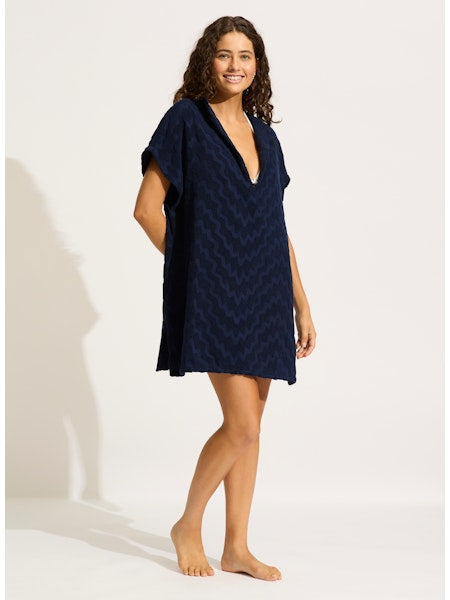 Towel Poncho - True Navy