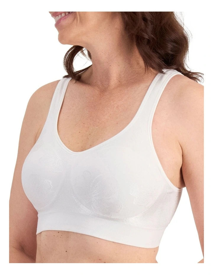 Playtex Comfort Revolution Contour Wirefree in Floral White
