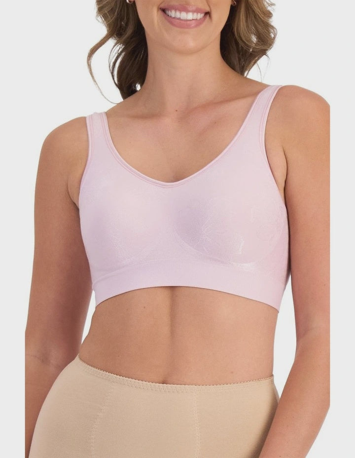 Comfort Revolution Contour Wirefree Bra in Peony Dream