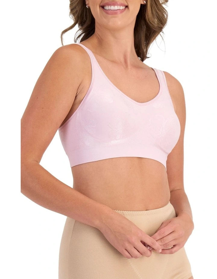 Comfort Revolution Contour Wirefree Bra in Peony Dream