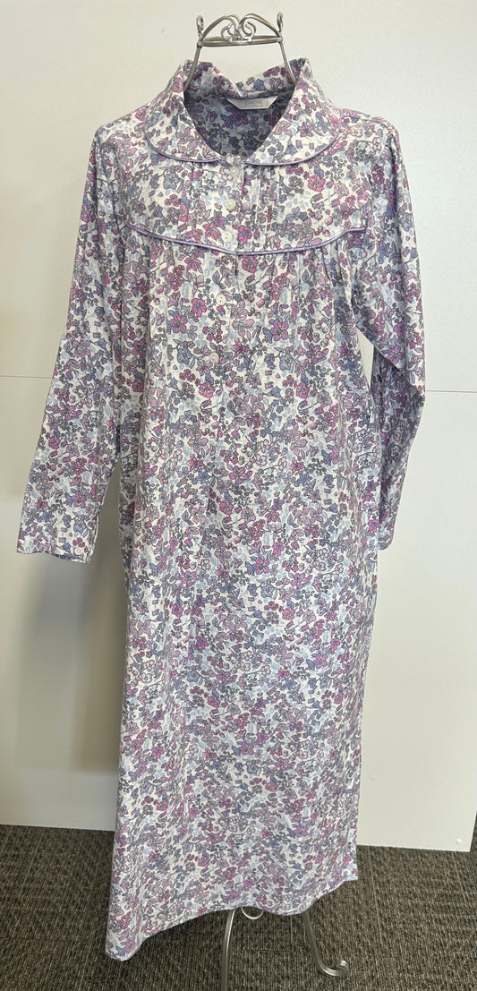 Gigi Multi Floral Long Nightie with yoke