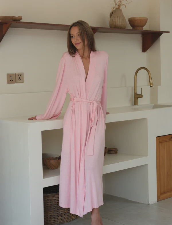Kate Modal Soft Maxi Robe in Papinelle Pink
