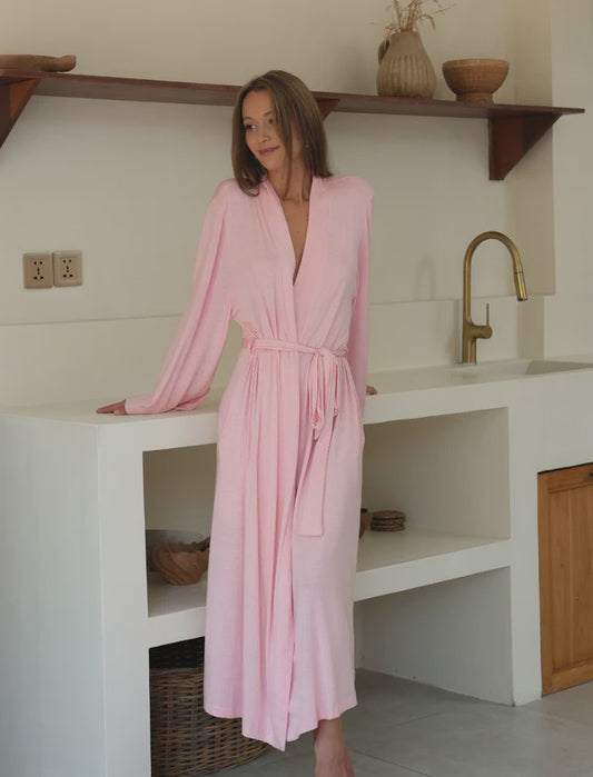 Kate Modal Soft Maxi Robe in Papinelle Pink