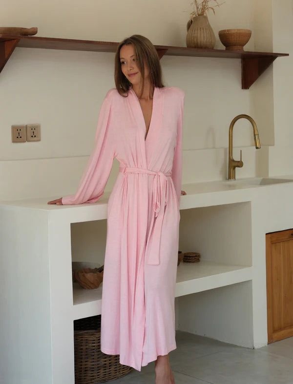 Kate Modal Soft Maxi Robe in Papinelle Pink