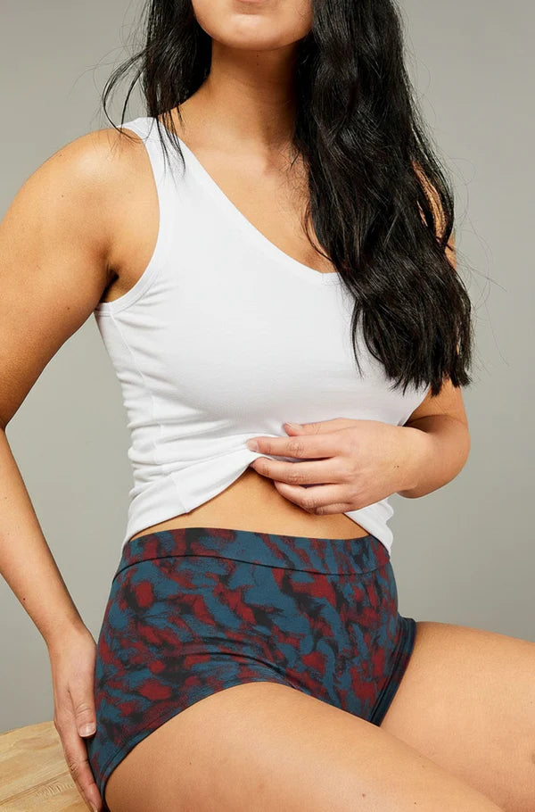 Boyleg Short - Earth Print