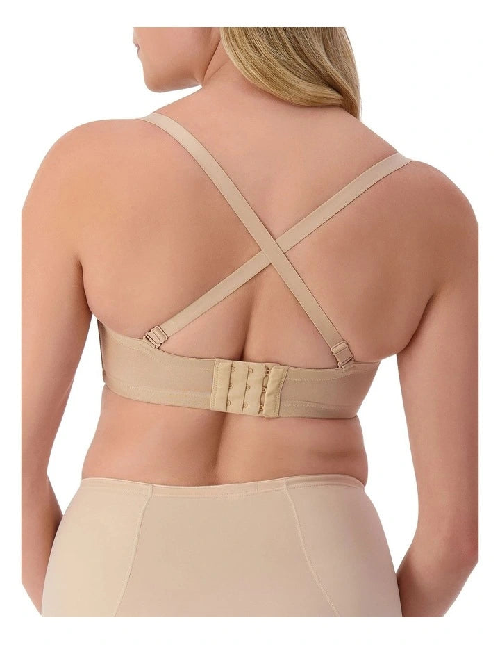 Beautiful Silhouette Strapless Bra in Beige