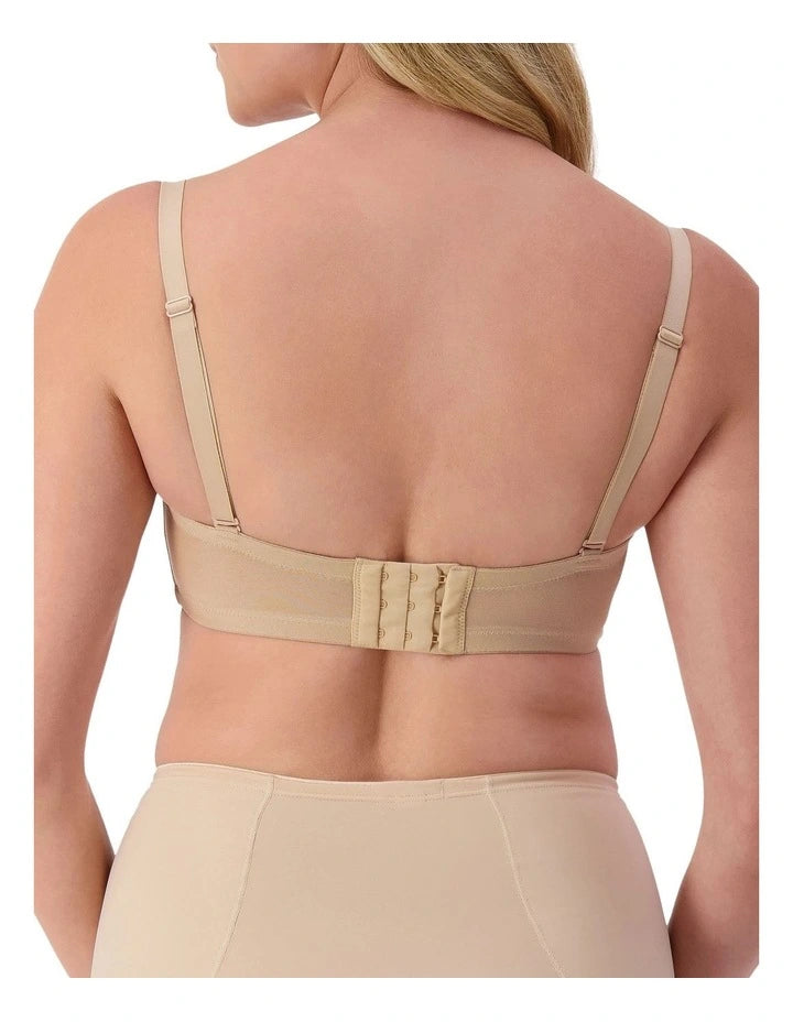 Beautiful Silhouette Strapless Bra in Beige
