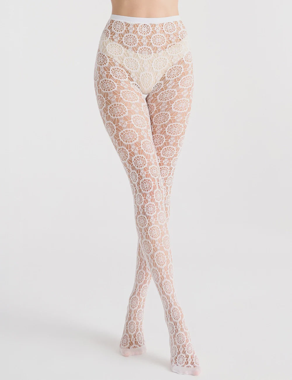 Crochet Net Tight - White