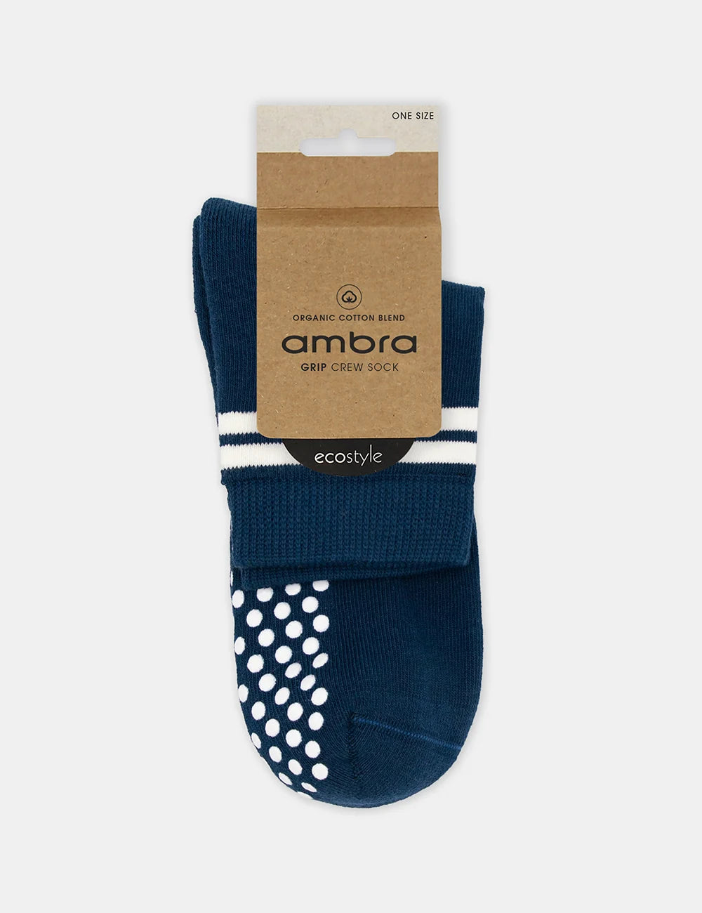 Organic Cotton Grip Crew Sock