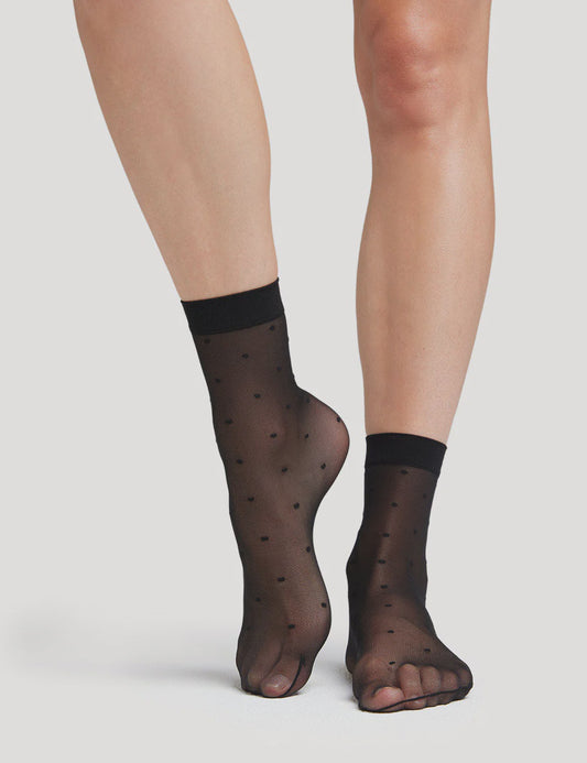 Spacious Spot Anklet - Black