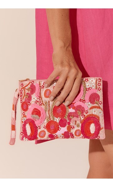 Pastel Perfection Sequin Clutch