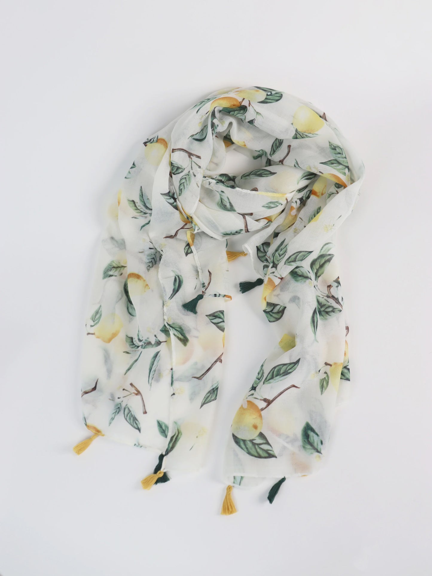 Limone Tassel Lightweight Scarf