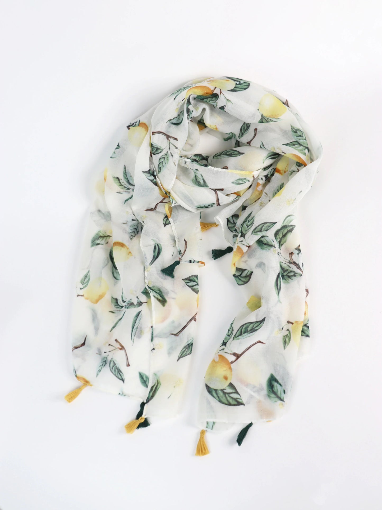 Limone Tassel Lightweight Scarf