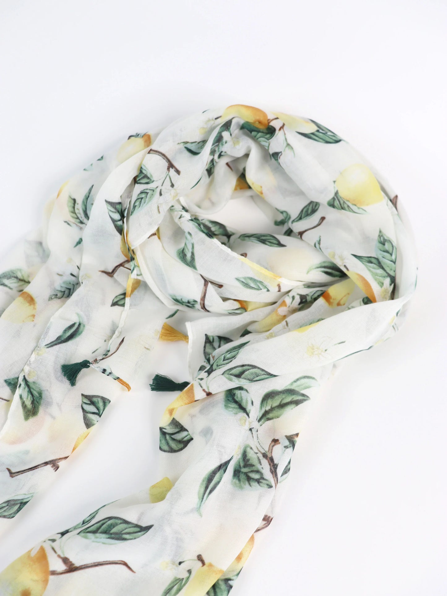 Limone Tassel Lightweight Scarf