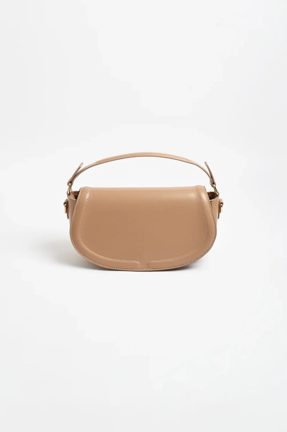 Rosalie Rounded Foldover Small Bag in Camel