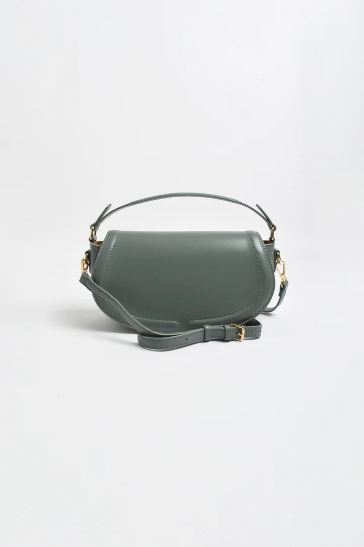 Rosalie Rounded Foldover Small Bag in Pale Blue