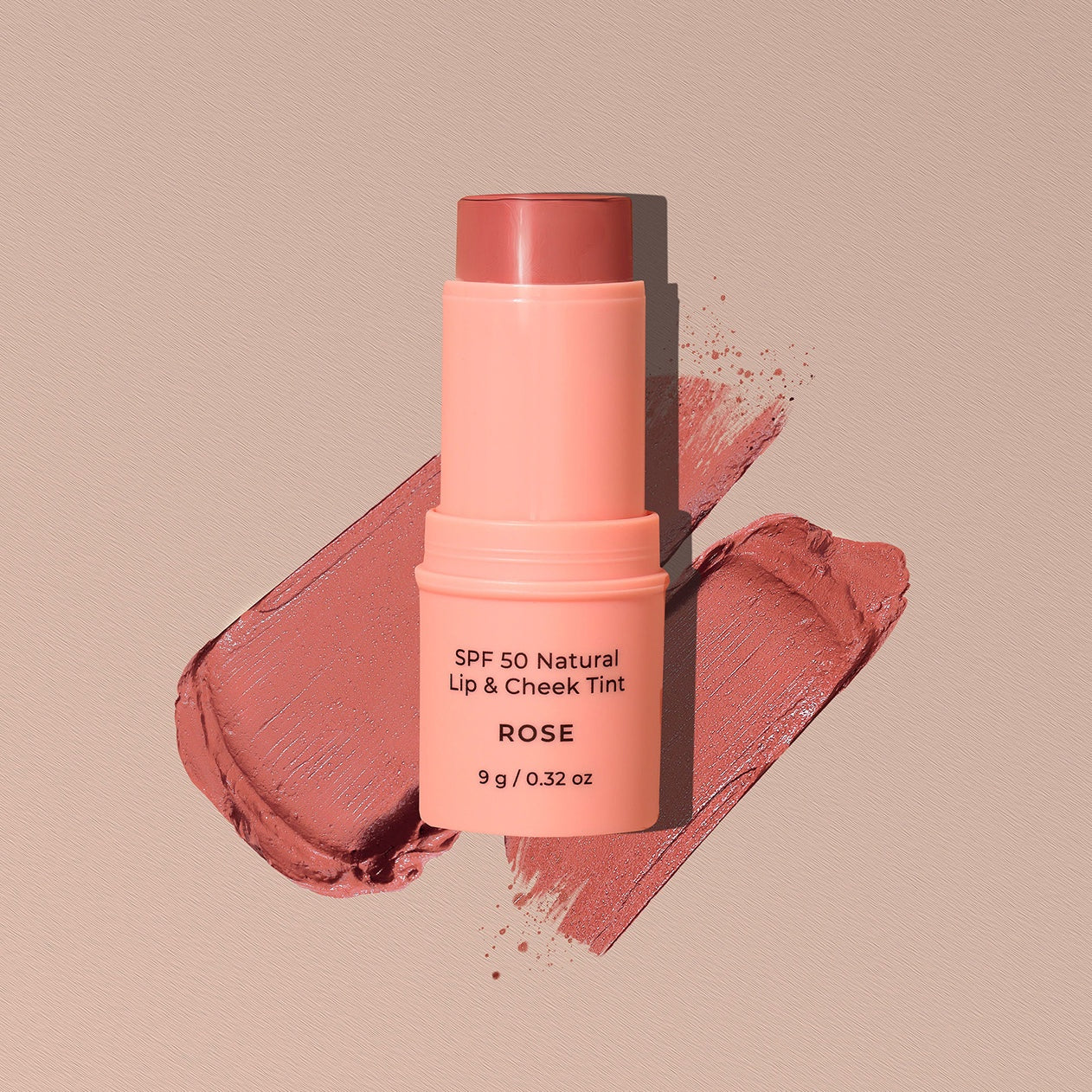 SPF 50 Natural Lip & Cheek Tint in Rose