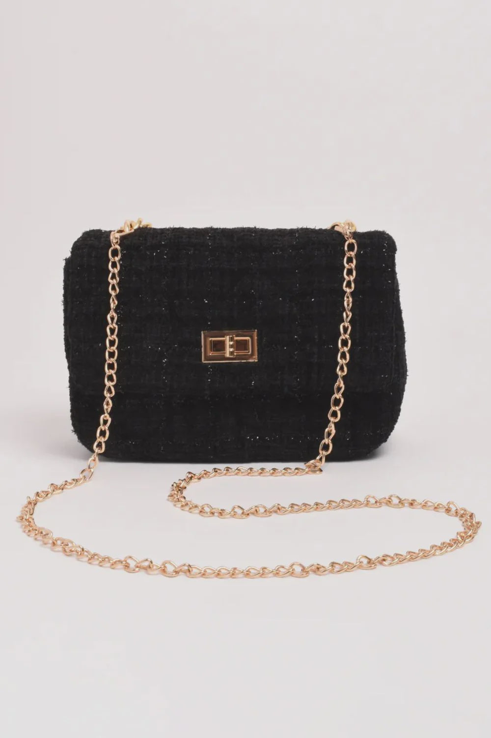 Esme Tweed Small Bag in Black