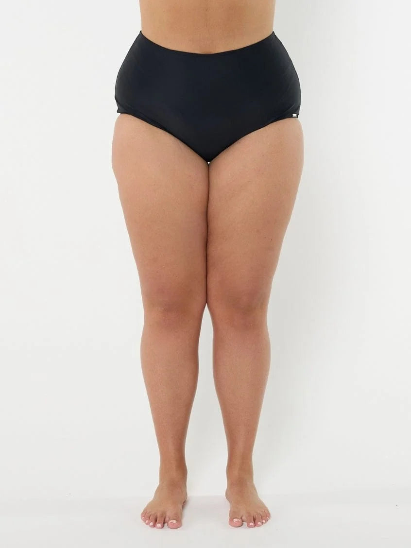 Black High Waisted Bikini Bottoms