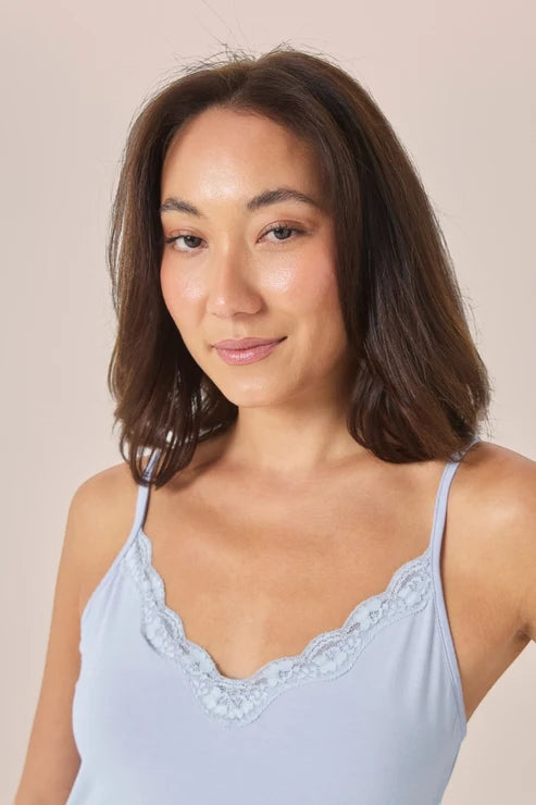 Britt Bamboo Lace Cami Long PJ