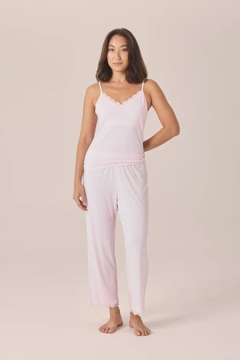 Britt Bamboo Lace Cami Long PJ