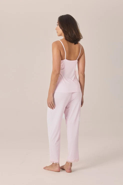 Britt Bamboo Lace Cami Long PJ
