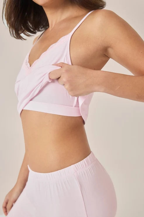 Britt Bamboo Lace Cami Long PJ