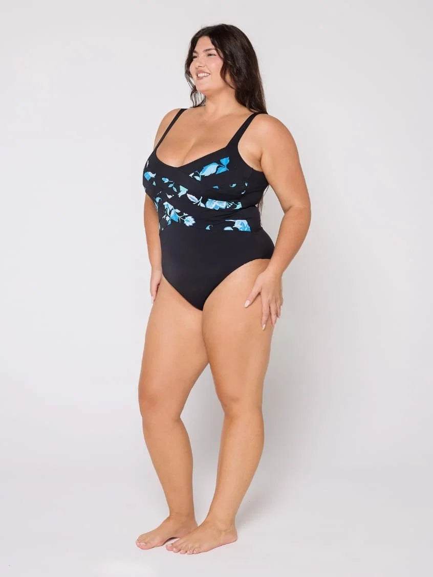 Corsica Turquoise Chlorine Resistant Criss Cross One Piece
