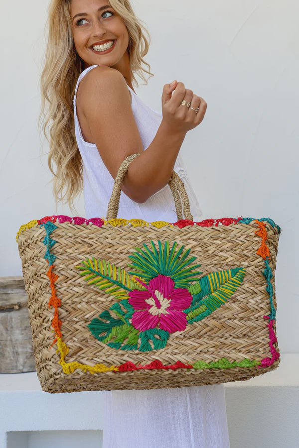 Straw Beach Bag