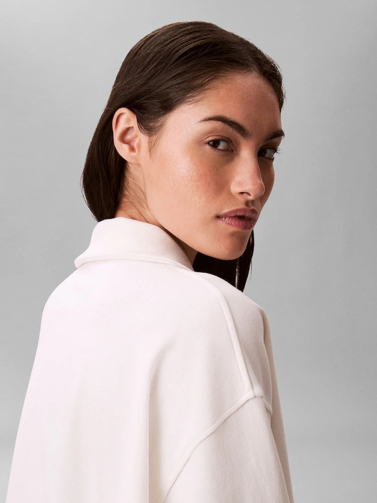 Cotton Heritage Logo Pyjama Top in Tofu