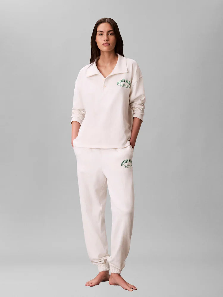 Cotton Heritage Logo Lounge Joggers in Tofu
