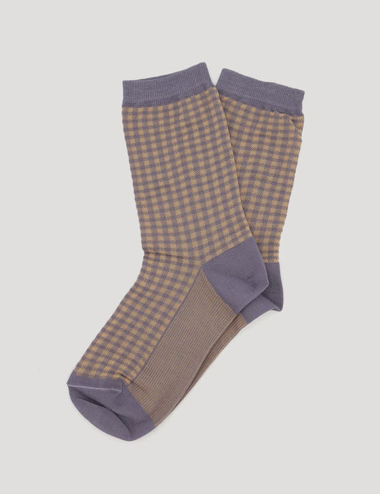 Grazia Check Crew Sock