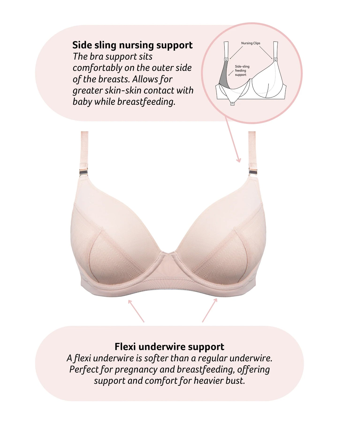 Lunar Plunge T-Shirt Nursing Bra