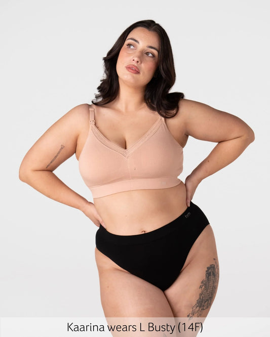 Caress FlexFit Nursing Bra - Cashmere Busty