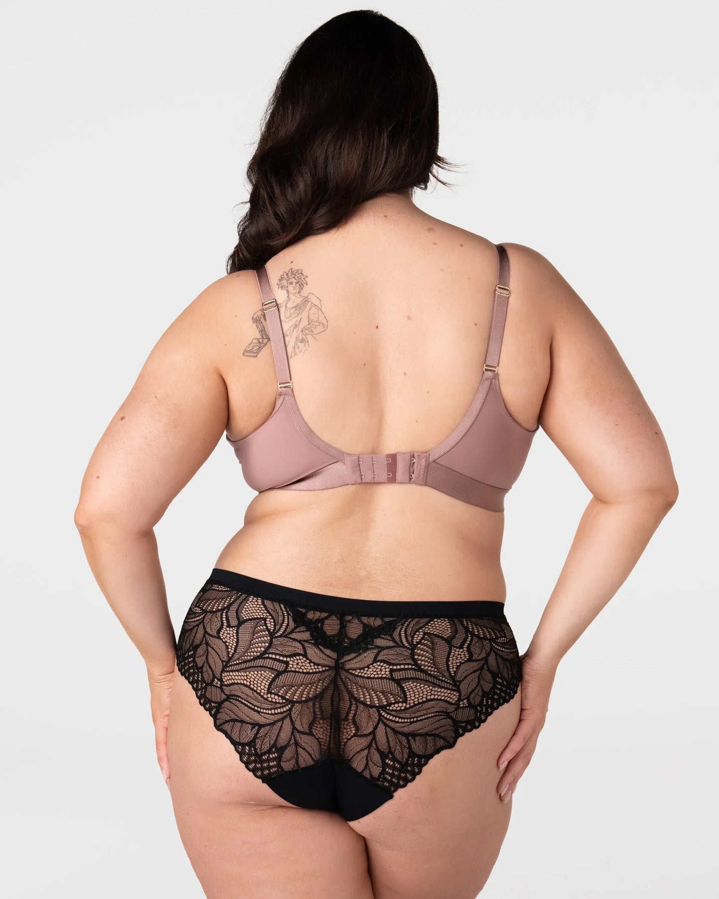 Flawless Full Cup Plunge Nursing Bra in Rose Dust