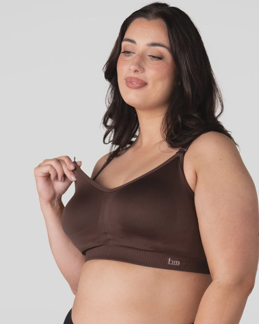My Everyday FlexFit Nursing Bra in Chocolate - Busty
