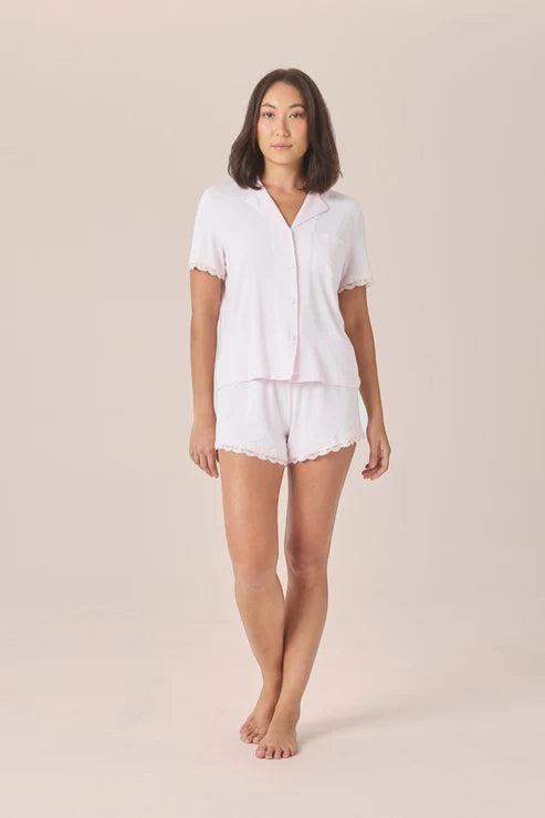 Joni Bamboo Short Set with Lace